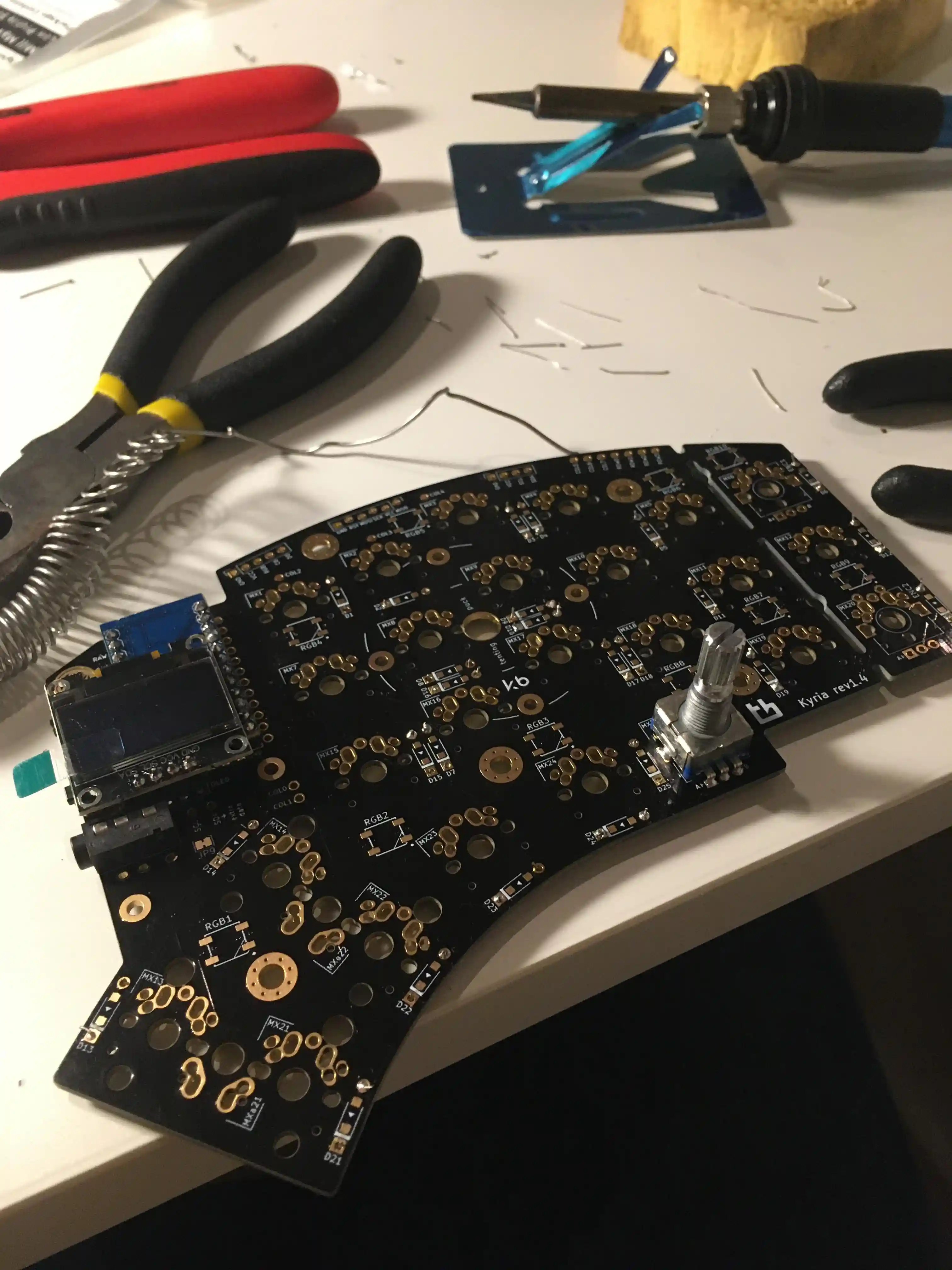 PCB with more components installed